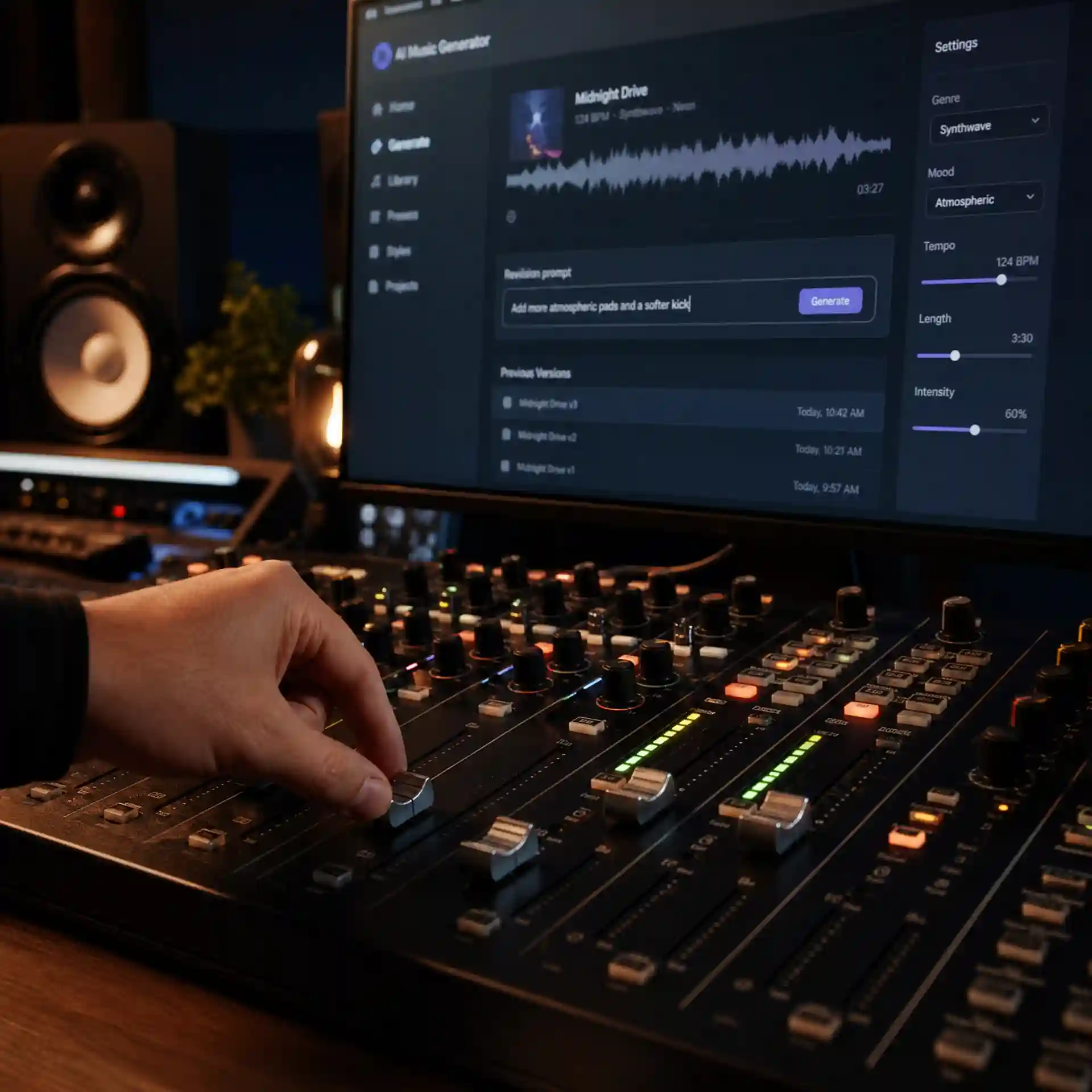Top AI music generators 2026 prompt workspace demonstrating scene, audience, mood, tempo, instruments, revision notes, and output purpose in one concise brief that helps creators reduce wasted generations and produce more consistent music for real projects. for dependable daily publishing decisions