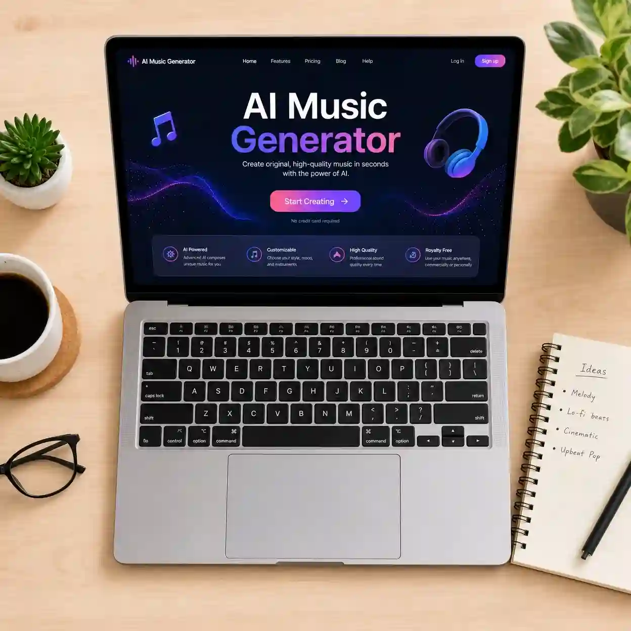 Start Creating with our ai background music generator