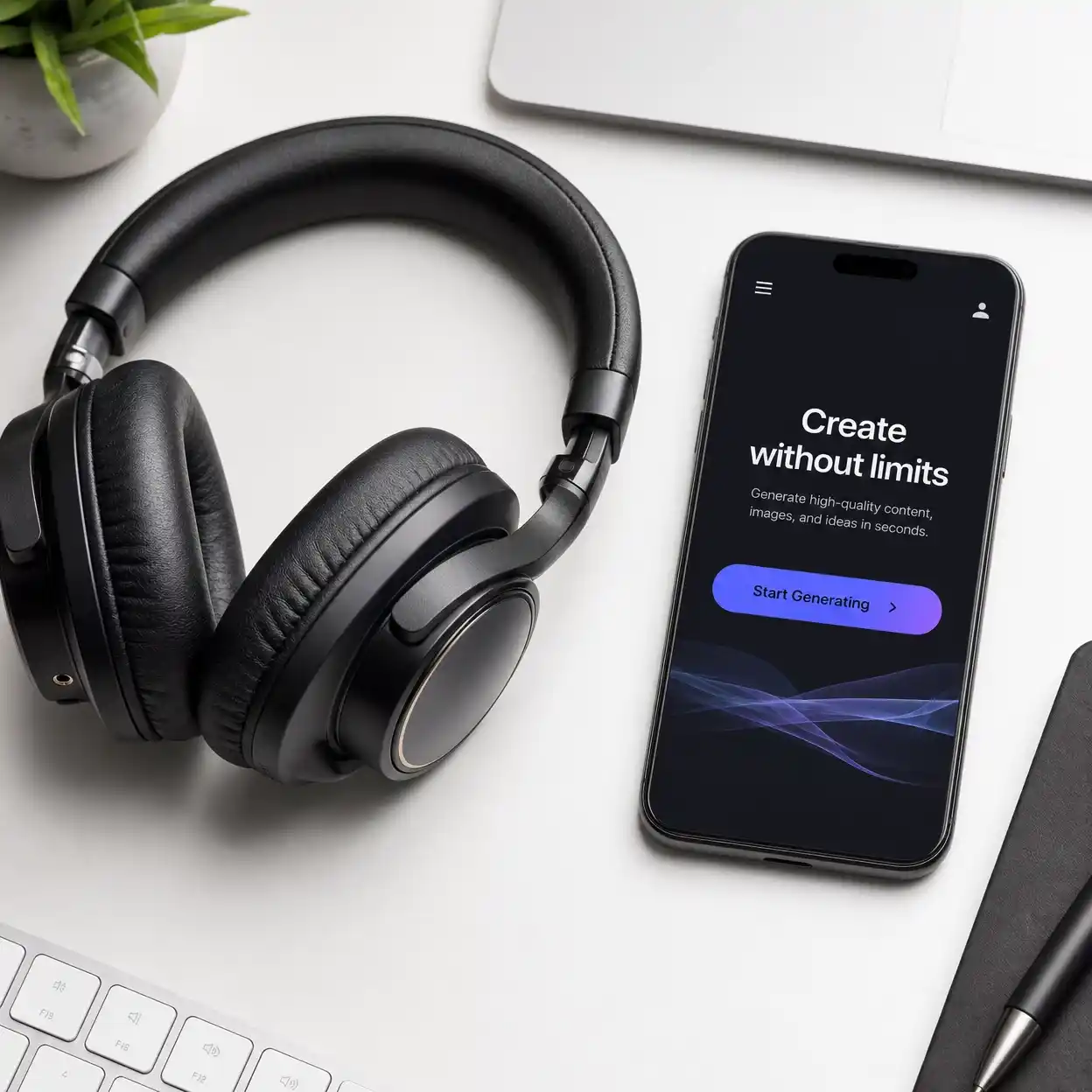 ai game music call to action artwork showing developers leveling up game audio with cinematic soundtracks, interactive loops, and polished AI generated music.