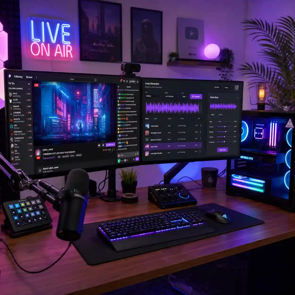 Live Streamers and Podcasters