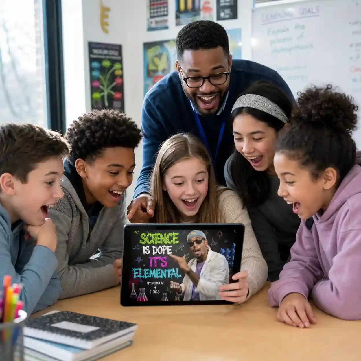 ai rap song generator education parody artwork showing memorable rap songs for history, science, classroom learning, quick parody track creation, and school projects.